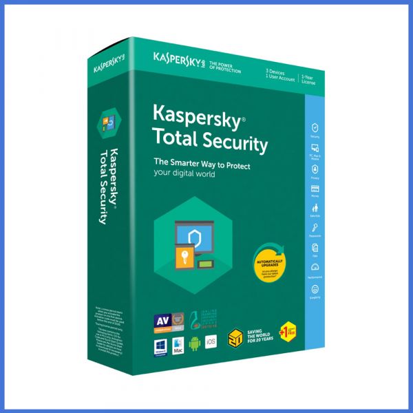 Kaspersky Total Security 2021 (1 User | 1 Year License| PC / Mac)