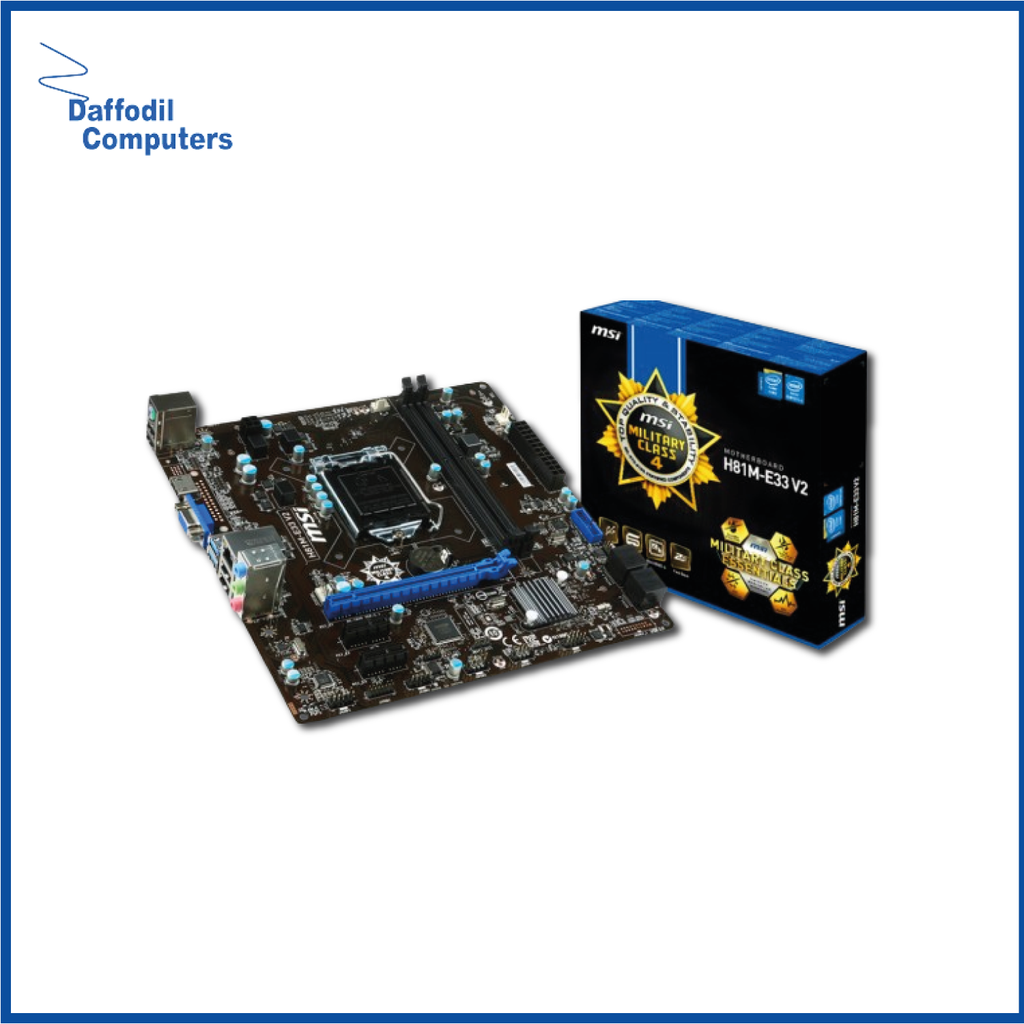 Msi  Mother Board Lga 1150 H81m Chipset