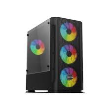 VALUE TOP VT-B700 MICRO ATX GAMING CASE WITH ONE SIDE GLASS, COLOR STATIC LED FAN