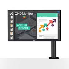 LG 27QN880 27 Inch 2K QHD IPS Ergo Black Monitor