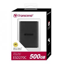 Transcend ESD270C 500GB USB 3.1 Gen 2 Type-C External SSD