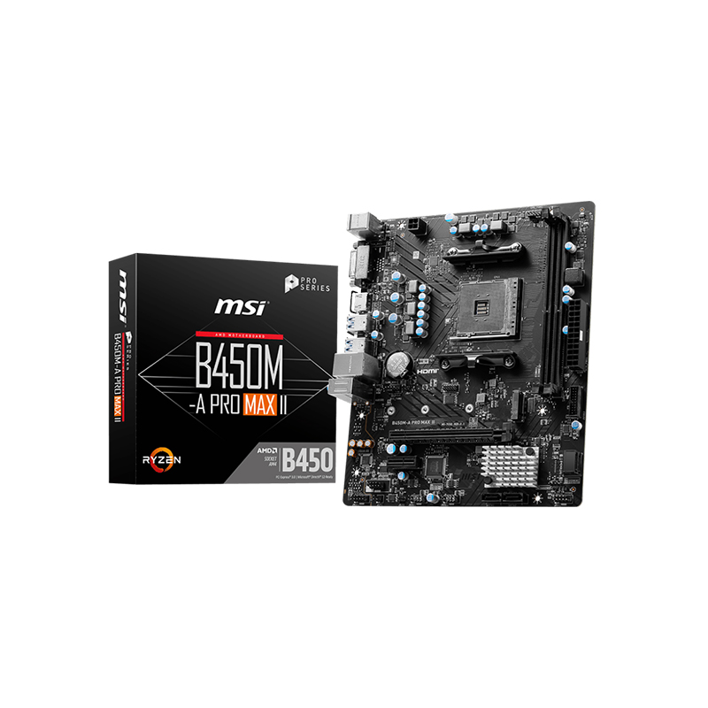 MSI B450M-A PRO MAX II AMD AM4 Motherboard