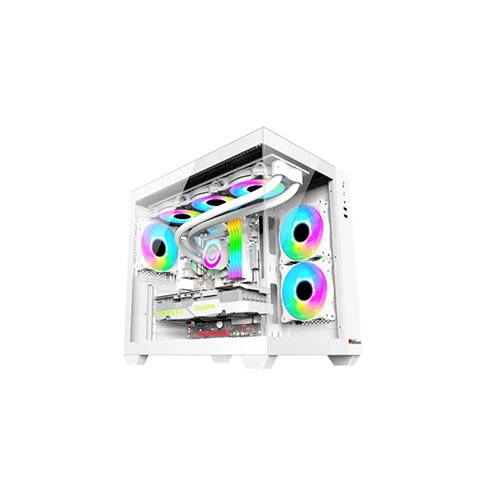 PC Power PG-H600 WH Iceland ATX Mid Tower Gaming Casing