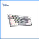 Redragon Gaming Keyboard Rgb Mechanical Fizz Gray White K617
